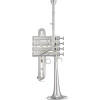 XO Brass XO1700RSS XO Bb/A Piccolo Trumpet, silver-plated, Rose brass