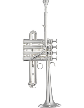 XO Brass XO1700RSS XO Bb/A Piccolo Trumpet, silver-plated, Rose brass