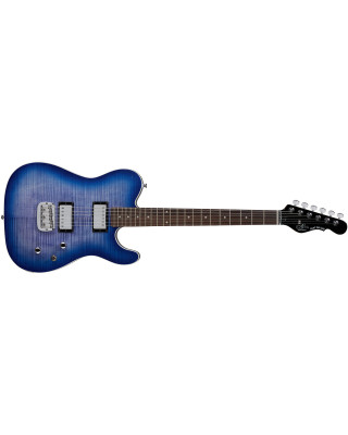 G&L Tribute ASAT Deluxe Carved Top Bright Blueburst, RW