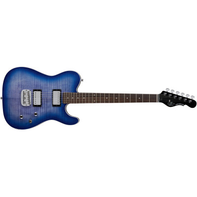 G&L Tribute ASAT Deluxe Carved Top Bright Blueburst, RW