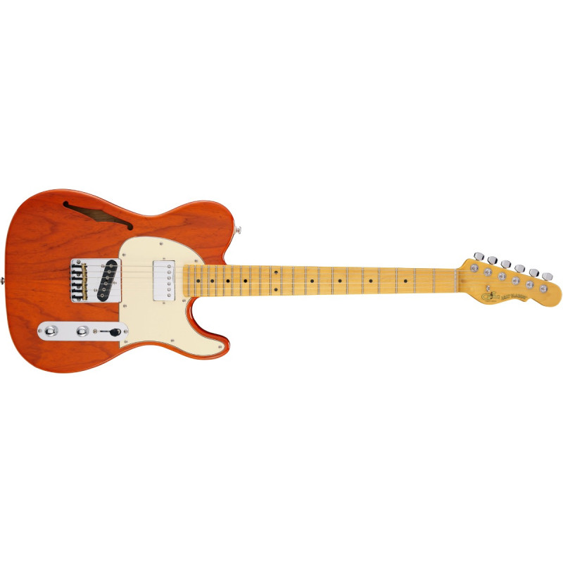 G&L Tribute ASAT Classic Bluesboy Semi-Hollow 3-Tone Sunburst, MP