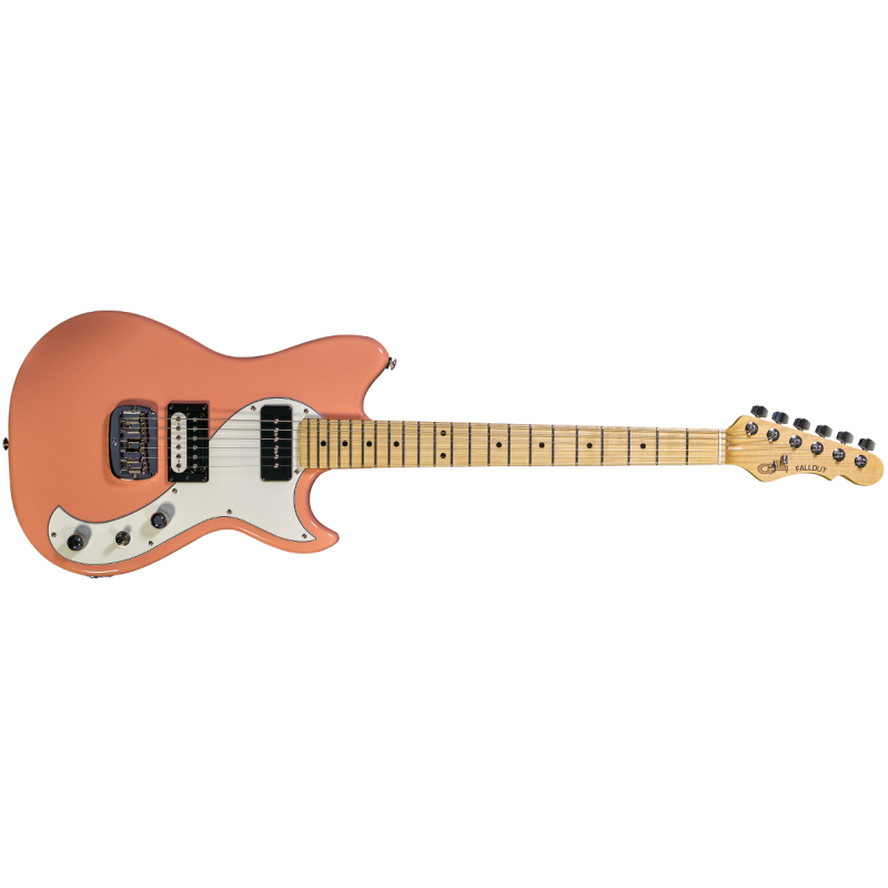 G&L USA Fullerton Deluxe Fallout - Sunset Coral