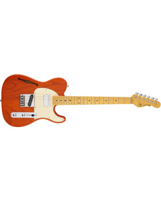 G&L Tribute ASAT Classic Bluesboy Semi-Hollow Lefty 3-Tone Sunburst, MP