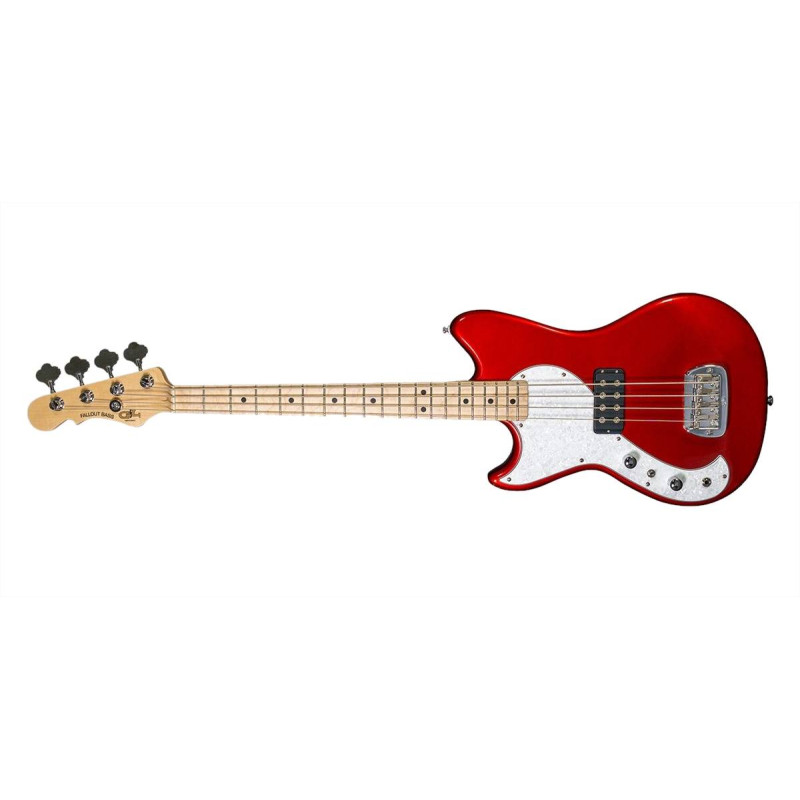 G&L Tribute Fallout Bass Lefty Candy Apple Red, MP