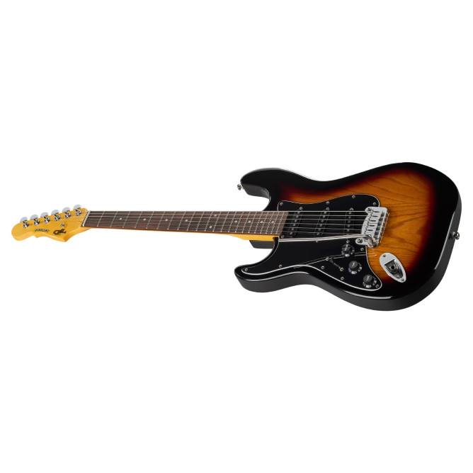 G&L Tribute Legacy Lefty 3-Tone Sunburst, RW