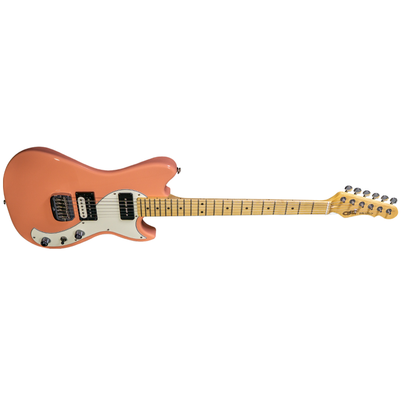 G&L USA Fullerton Deluxe Fallout - Sunset Coral