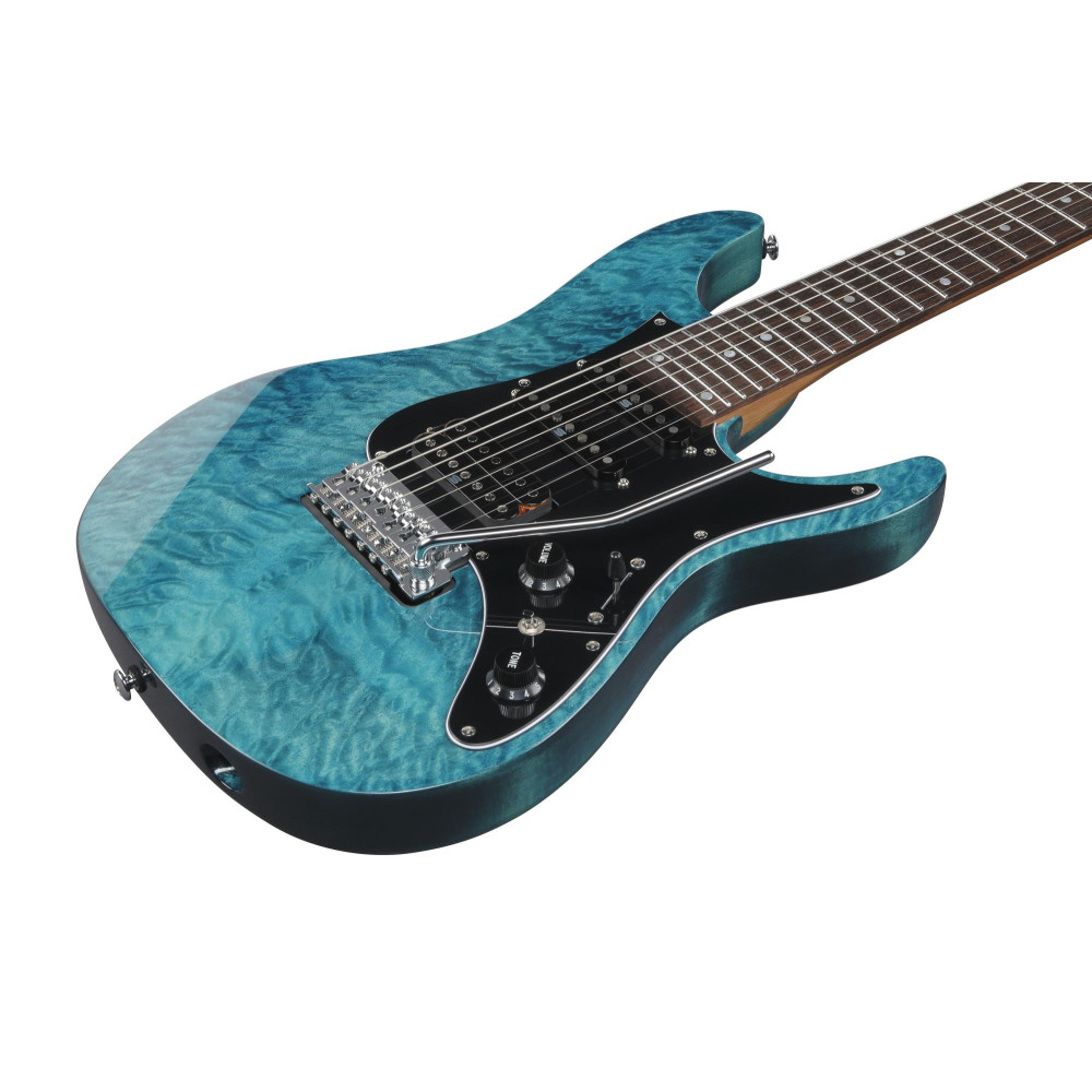 Ibanez AZ447P1QM-COB Premium AZ Electric Guitar 7-String - Cosmic Blue + Gig Bag