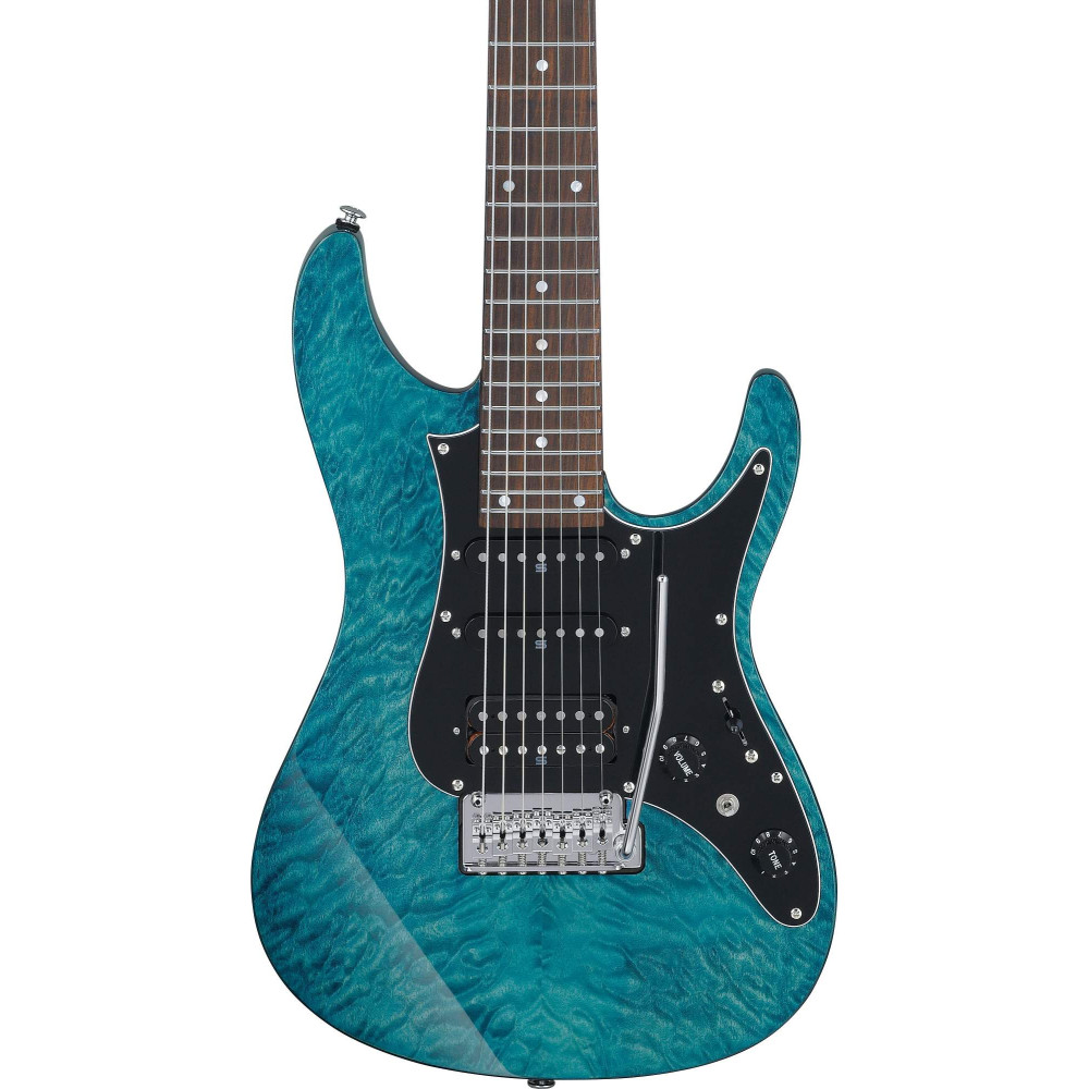 Ibanez AZ447P1QM-COB Premium AZ Electric Guitar 7-String - Cosmic Blue + Gig Bag