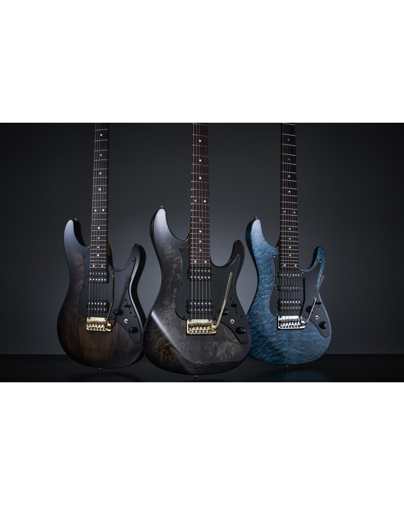 Ibanez AZ41P1PB-TGB Premium AZ Electric Guitar 6-String - Transparent Gray Burst + Gig Bag