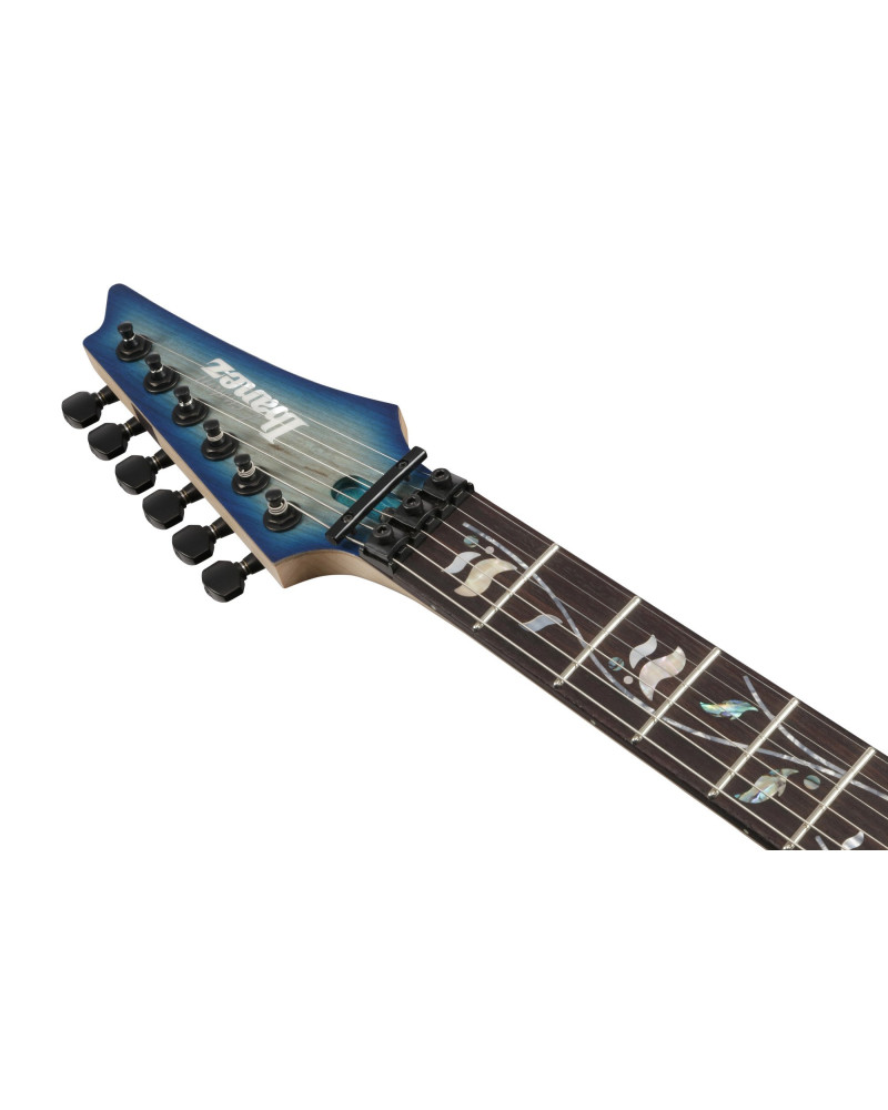 Ibanez RG8620AH-GFB j.custom RG Electric Guitar 6-String - Ghost Fleet Blue Burst + Case
