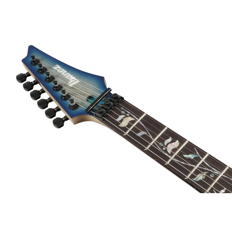 Ibanez RG8620AH-GFB j.custom RG Electric Guitar 6-String - Ghost Fleet Blue Burst + Case