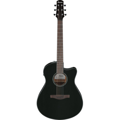 IBANEZ Advanced Acoustic 6-Str Rustic Black High Gloss Auditorium Body