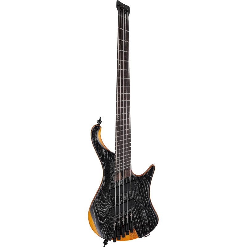 IBANEZ Bass Workshop 5-Str Silver Wave Black Low Gloss Multi Scale, Incl. Gigbag