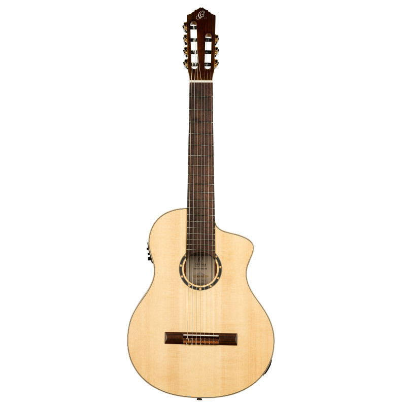 NYLON 7-STR. GUITAR ORTEGA SOLID SPRUCE / MAHOG. 60mm NUT CUTA.,MAGUS PR.,GIGBAG,B-STOCK