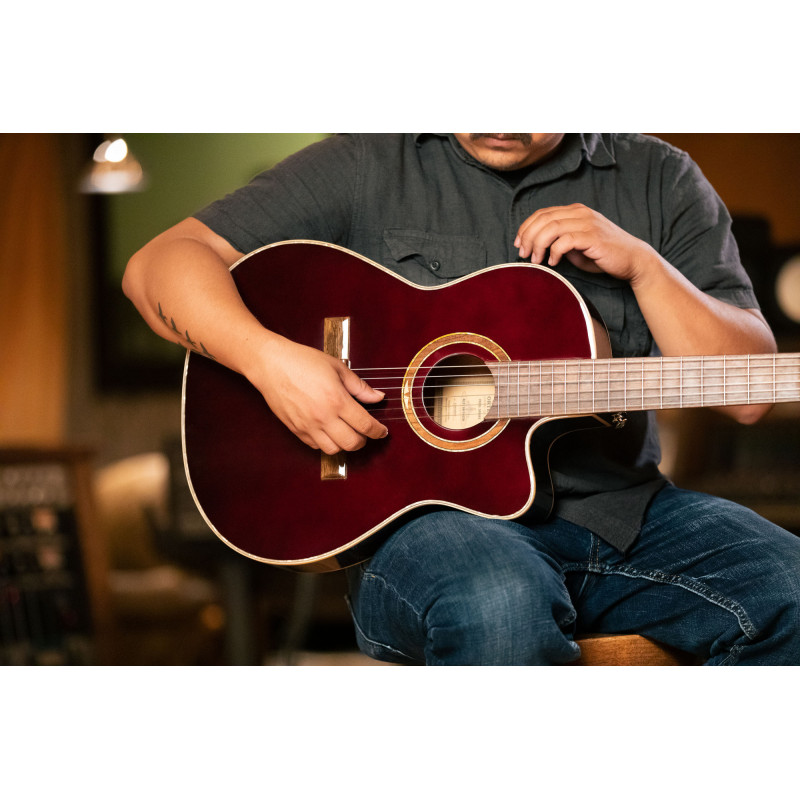NYLON 6-STR. GUITAR ORTEGA MAHOGANY CO.,MED.NECK,THINLINE B-STOCK, INCL. GIGBAG