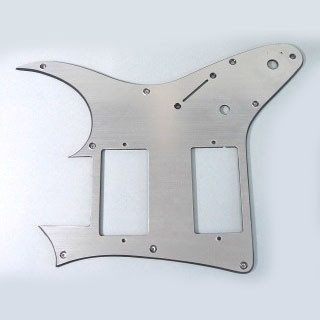 PICKGUARD GRGM08LTD3 IBANEZ HAIRLINE SILVER - NSV