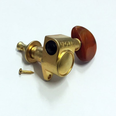 IBANEZ GROVER Machinehead Left 1 Pc, Gold, w/ Brown Pearl Knob, For ACS1150ECE, EP9,