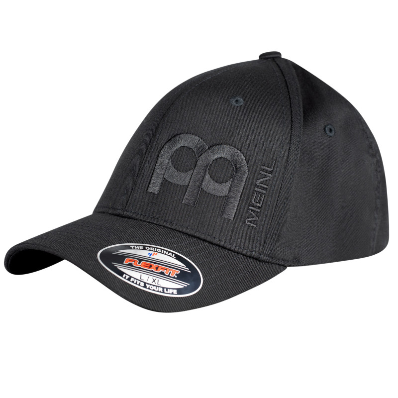 FLEXFIT BASEBALL CAP MEINL SIZE S/M BLACK W. BLACK LOGO ORIG:YUPOONG MODELL 6277
