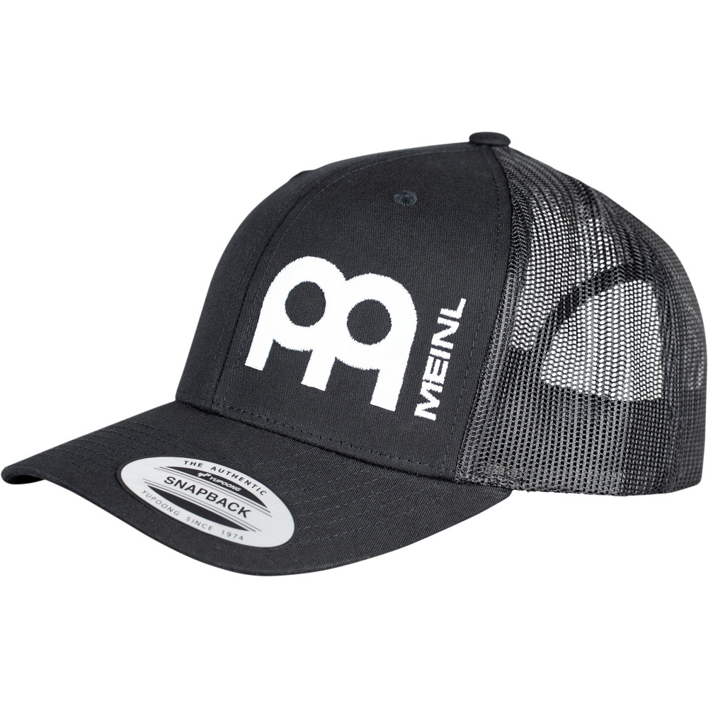 RETRO TRUCKER CAP MEINL SNAPBACK BLACK WITH WHITE LOGO ORIG:YUPOONG MODELL 6606
