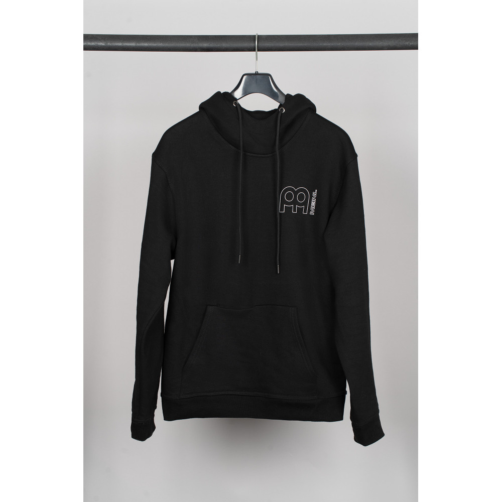 HOODIE ORGANIC MEINL BLACK WITH MEINL HOLLOW LOGO SIZE S, 400 GSM