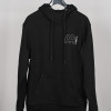 HOODIE ORGANIC MEINL BLACK WITH MEINL HOLLOW LOGO SIZE S, 400 GSM