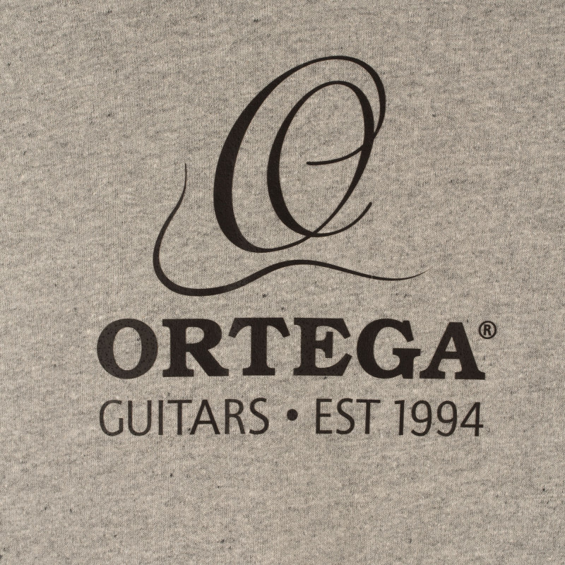 HOODIE GREY ORTEGA W/ BLACK LOGO BACK & FRONT SIZE XL