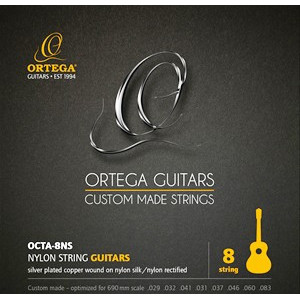 NYLON STRING E-6 ORTEGA SILVER-PLATED COPPER WOUND