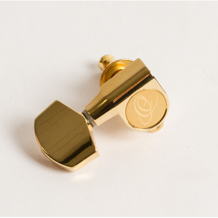 TUNER GOLD G, B, E ORTEGA ACHSE MIT GEHÄUSE 36,5mm LASCHE GERADE