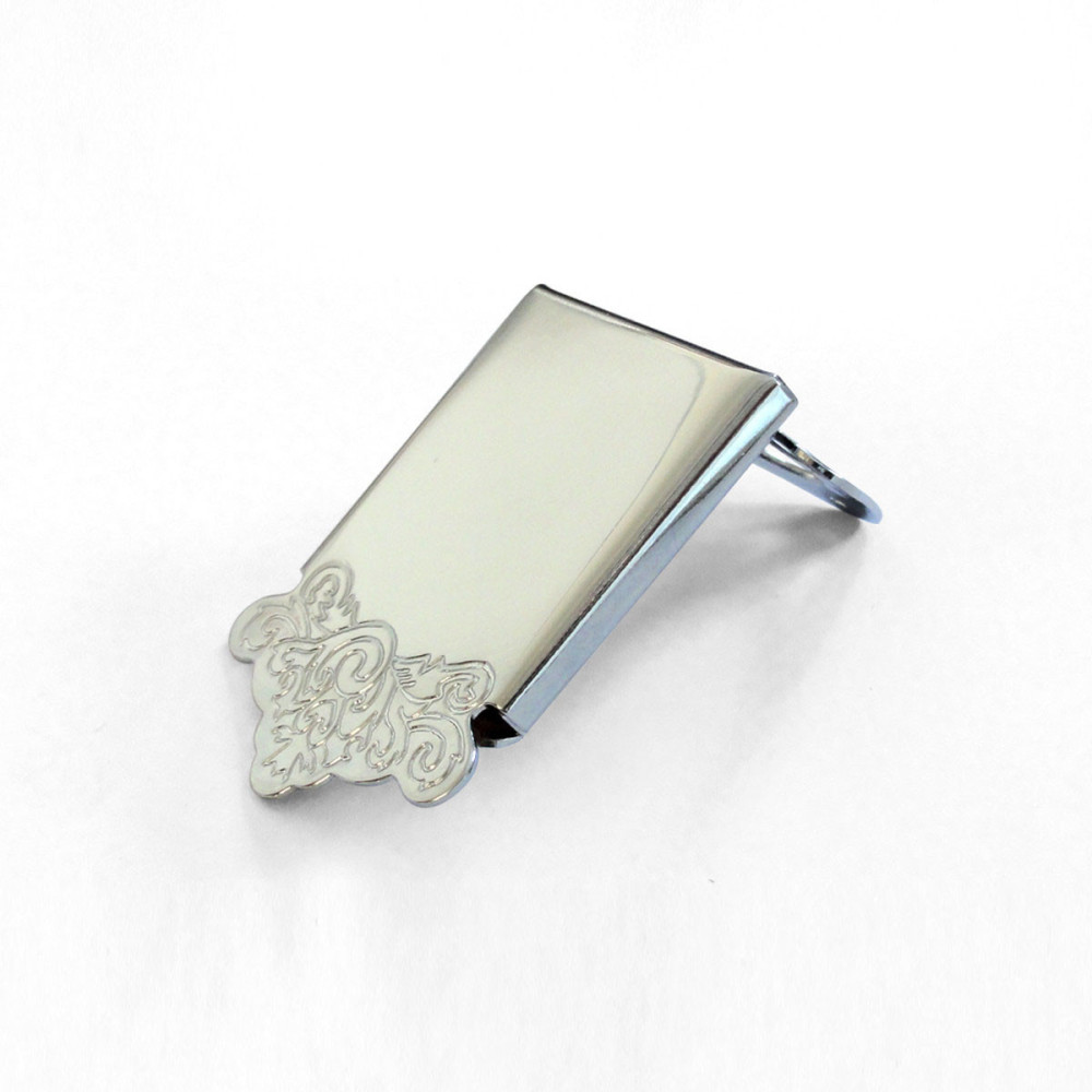 TAILPIECE MANDOLINE ORTEGA CHROME, RMFE40SBK, RMAE40SBK