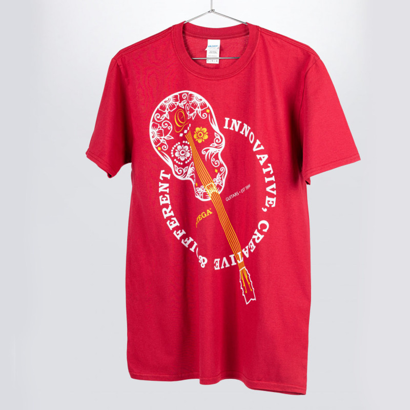 T-SHIRT ORTEGA BURGUNDY RED, 