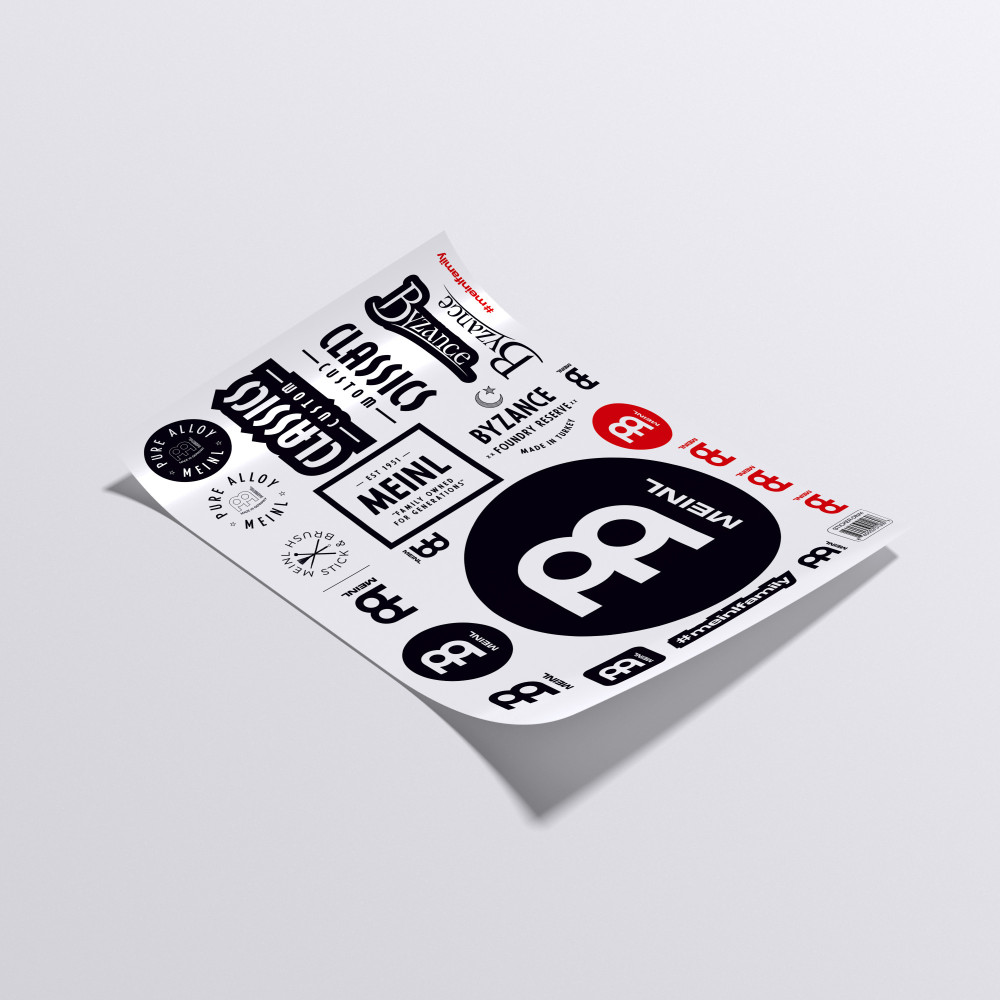 LOGO STICKER SHEET A4 MEINL