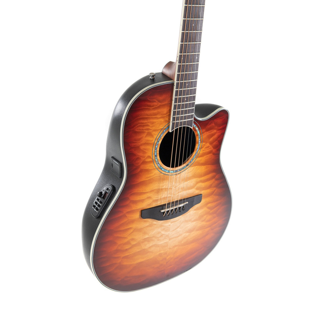 Ovation E – akustická kytara Celebrity Standard Plus Mid Cutaway Cognac Burst Gloss