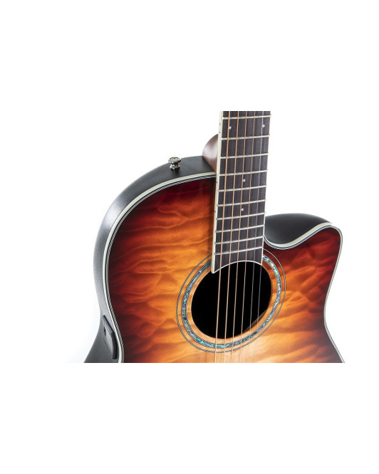 Ovation E – akustická kytara Celebrity Standard Plus Mid Cutaway Cognac Burst Gloss