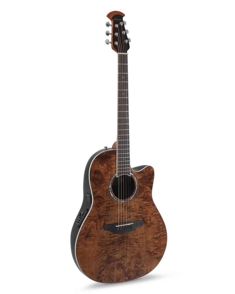 Ovation E – akustická kytara Celebrity Standard Plus Mid Cutaway Nutmeg Burled Maple