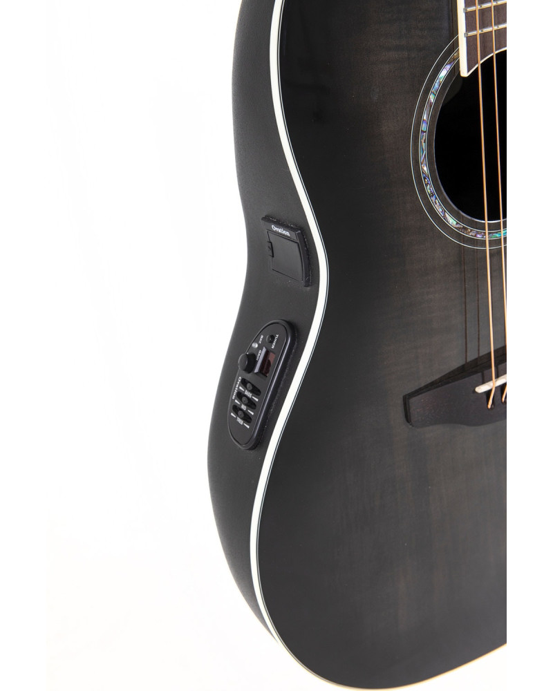 Ovation E – akustická kytara Celebrity Standard Plus Mid Cutaway Transparent Blackburst Flame