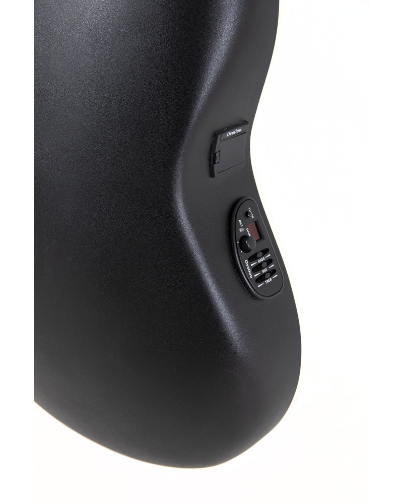 Ovation E – akustická kytara Celebrity Standard Plus Mid Cutaway Transparent Blackburst Flame