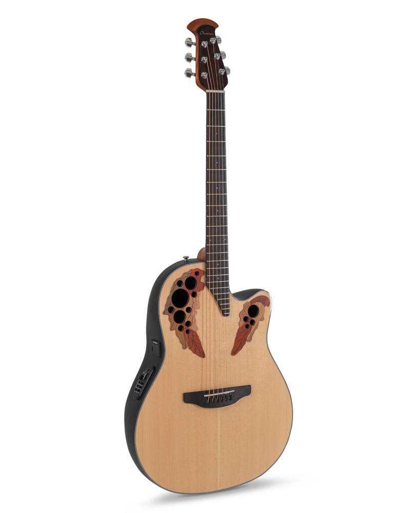 Ovation E – akustická kytara Celebrity Elite Mid Cutaway Natural