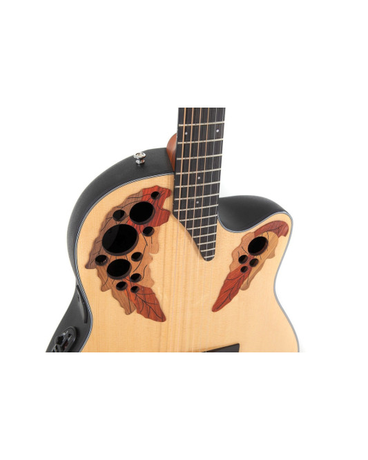 Ovation E – akustická kytara Celebrity Elite Mid Cutaway Natural