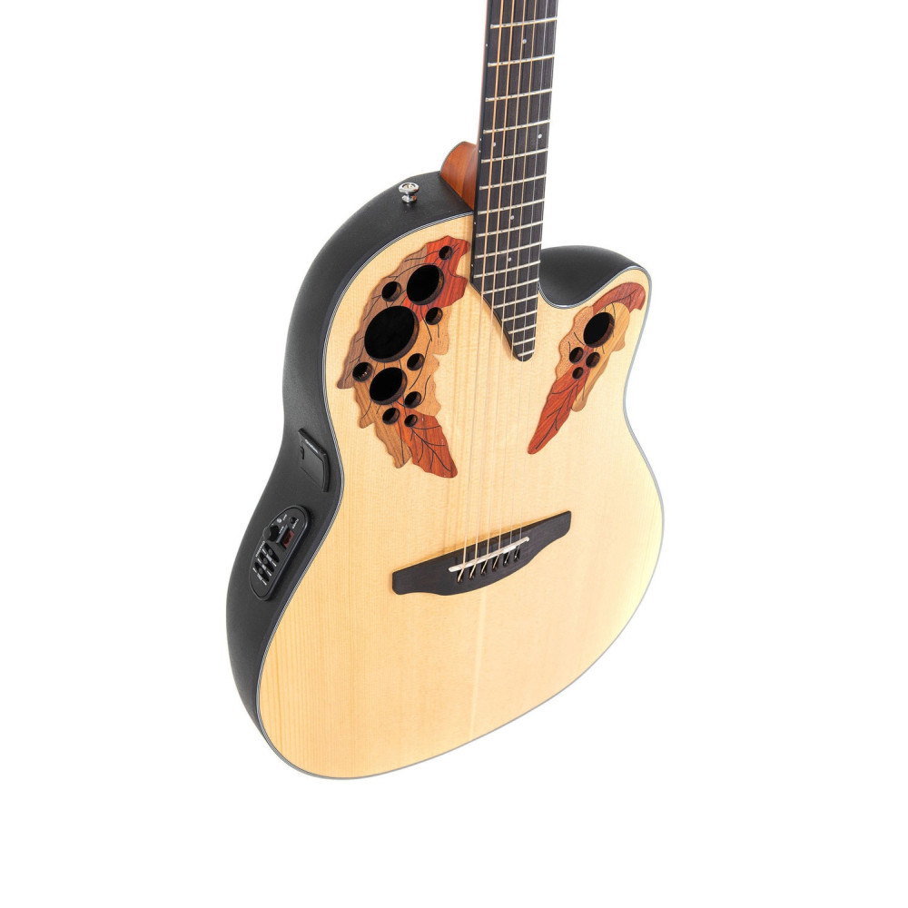 Ovation E – akustická kytara Celebrity Elite Mid Cutaway Natural