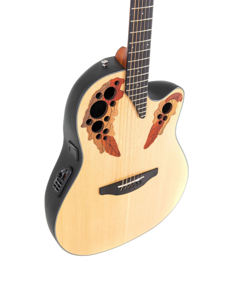 Ovation E – akustická kytara Celebrity Elite Mid Cutaway Natural