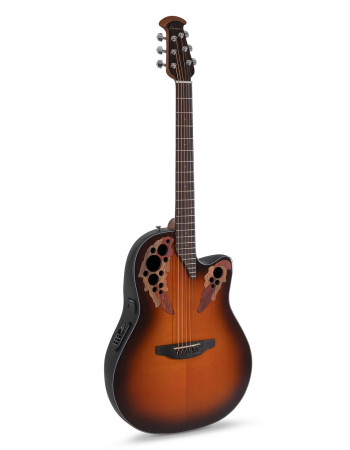 Ovation E – akustická kytara Celebrity Elite Mid Cutaway Sunburst