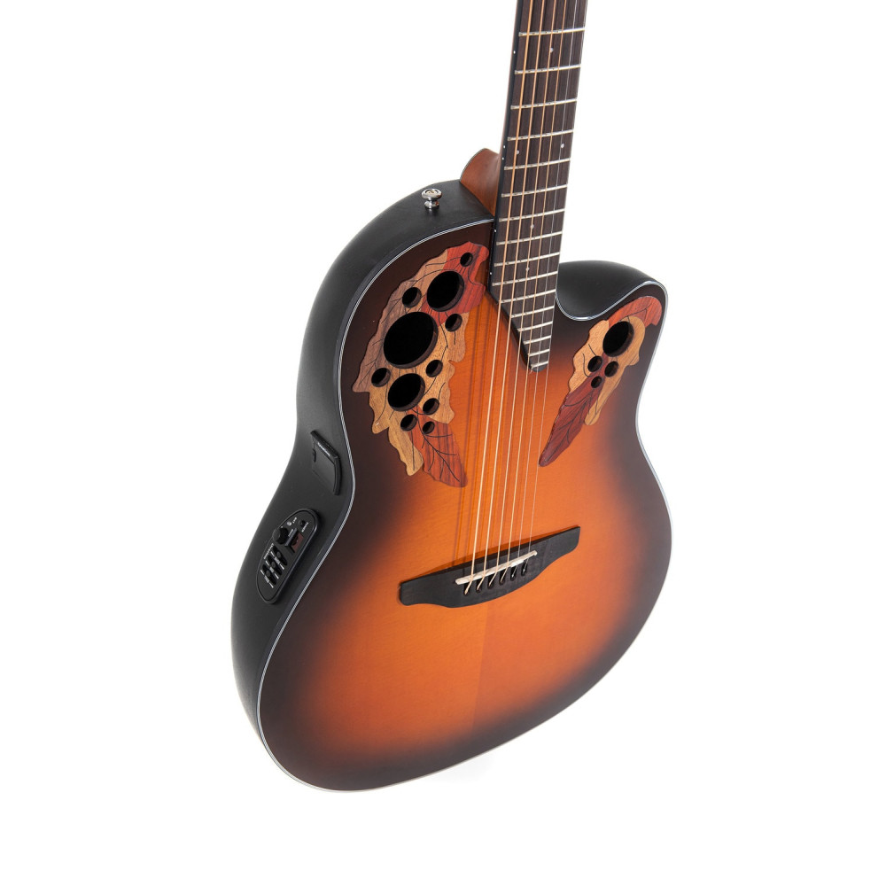 Ovation E – akustická kytara Celebrity Elite Mid Cutaway Sunburst