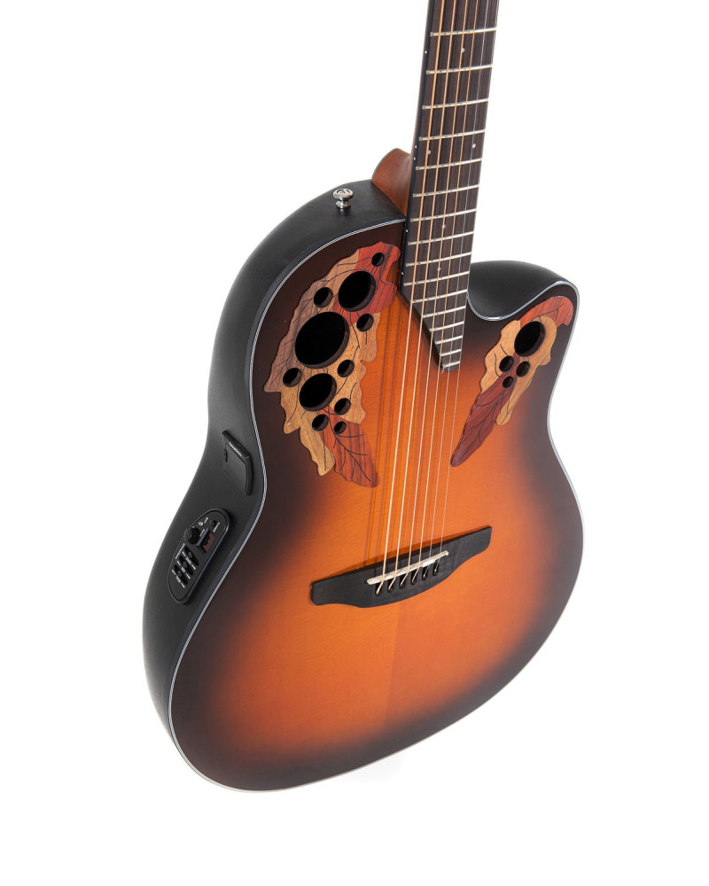 Ovation E – akustická kytara Celebrity Elite Mid Cutaway Sunburst