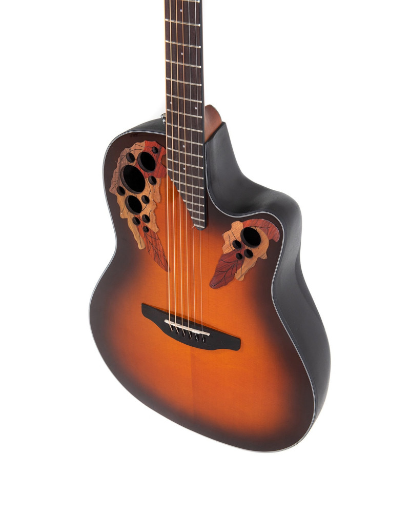 Ovation E – akustická kytara Celebrity Elite Mid Cutaway Sunburst