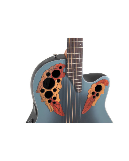 Ovation E – akustická kytara Celebrity Elite Mid Cutaway Reverse Blue Burst