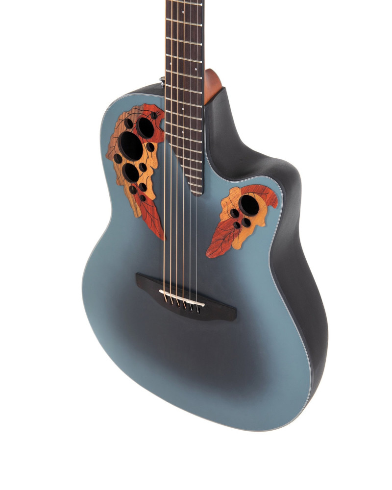 Ovation E – akustická kytara Celebrity Elite Mid Cutaway Reverse Blue Burst