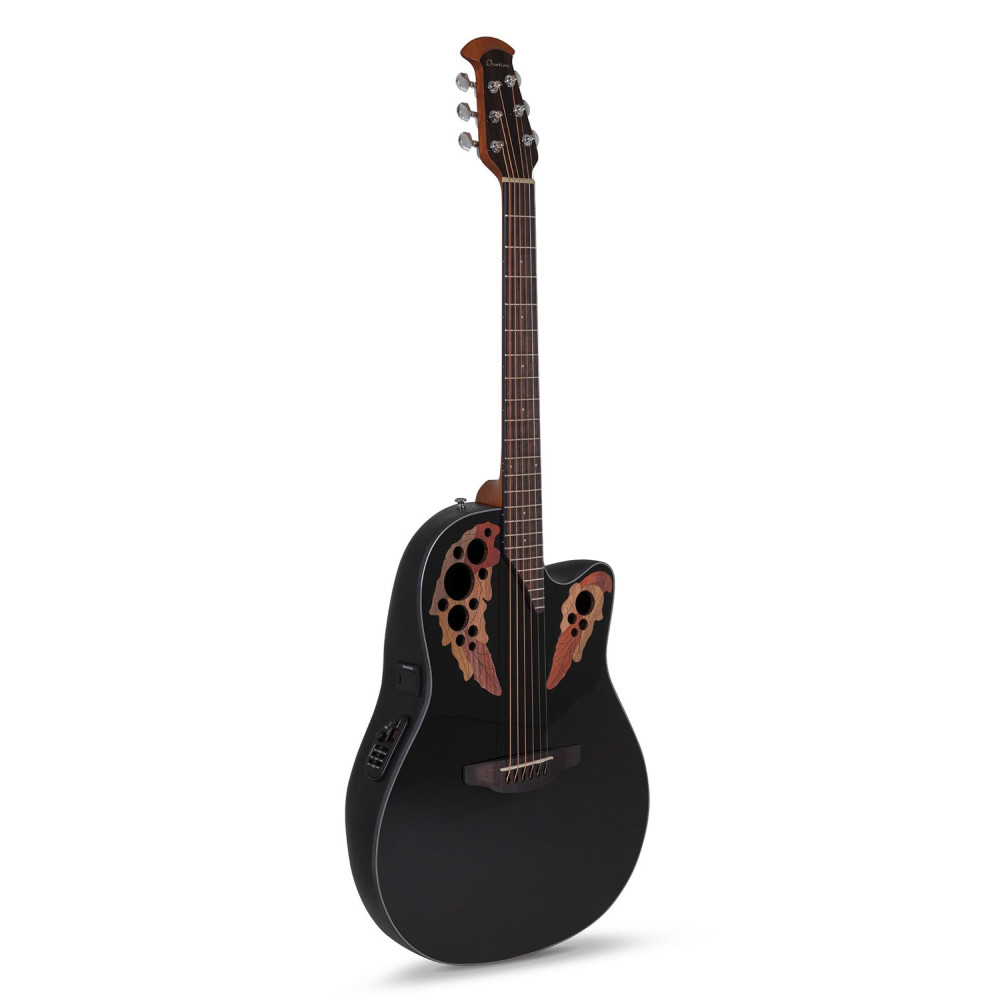 Ovation E – akustická kytara Celebrity Elite Mid Cutaway Černá