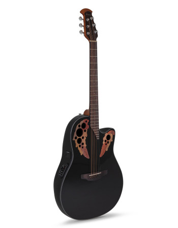 Ovation E – akustická kytara Celebrity Elite Mid Cutaway Černá