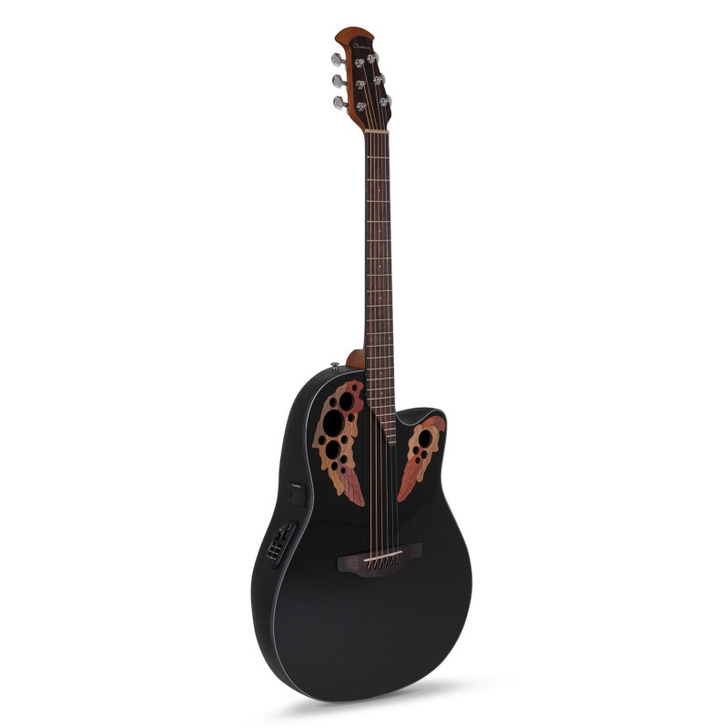 Ovation E – akustická kytara Celebrity Elite Mid Cutaway Černá