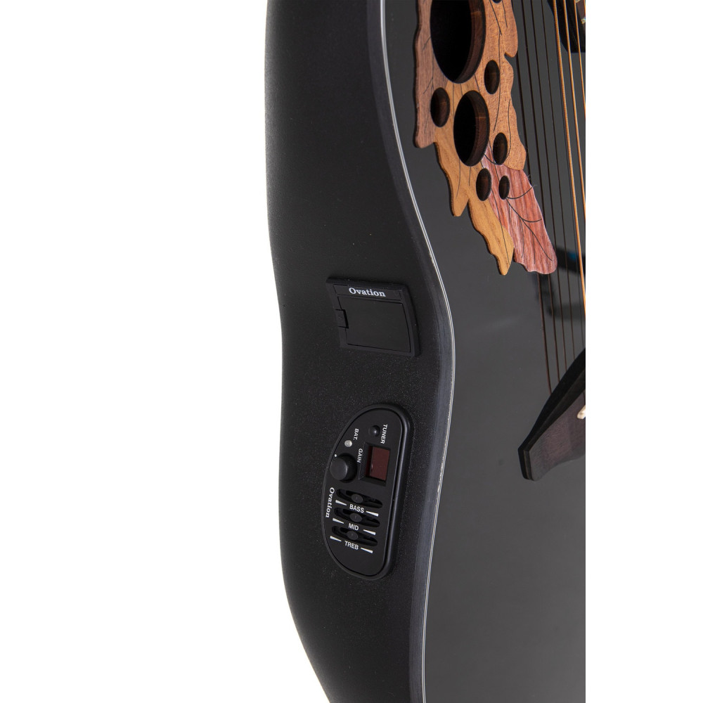 Ovation E – akustická kytara Celebrity Elite Mid Cutaway Černá